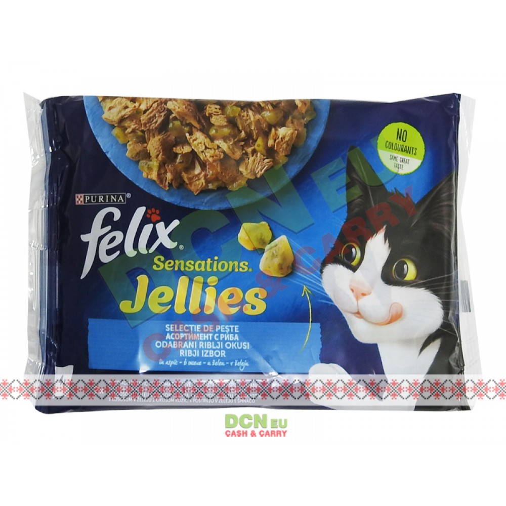 FELIX PLIC SENSATION JELLIES 4X85G SELECTIE PESTE